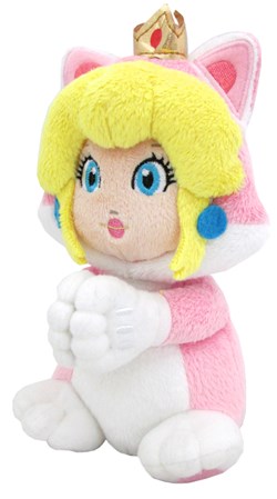 Nintendo Cat Peach Plush Small Magnetic Hands 19 cm