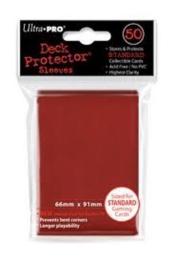 Ultra Pro Standard Card Sleeves 50-Count Pack Red
