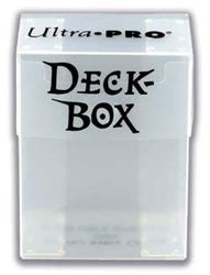Ultra Pro Deck Box Solid Clear White