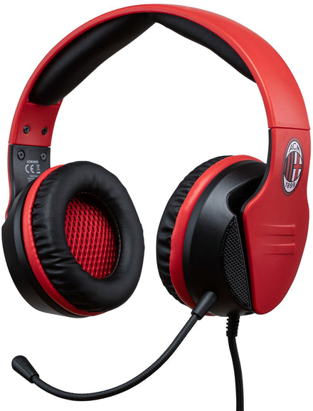 Auriculares con cable QUBICK: AC Milan (compatible con PS4, PS5, Xbox, PC, Switch)