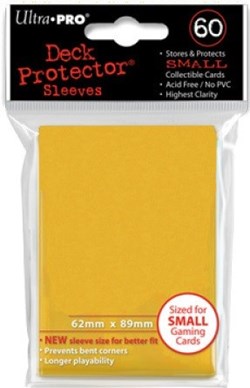 Ultra Pro Protectores de cartas Mini Paquete 60 fundas Amarillo