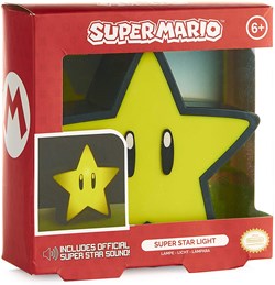 LÁMPARA SUPER STAR DE SUPER MARIO NINTENDO DE PALADONE CON SONIDOS USB