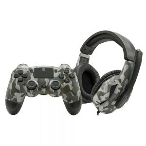 XTREME PLAYSTATION 4  GAMING KIT  ICE CAMO (cuffia,power cable,thumb grips,bt pad)