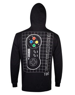 DIFUZED NINTENDO  SNES CONTROLLER  FELPA CON CAPPUCCIO  S