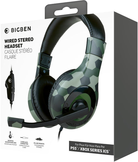 Bigben V1 Camo Multiplatform Stereo Gaming Headset