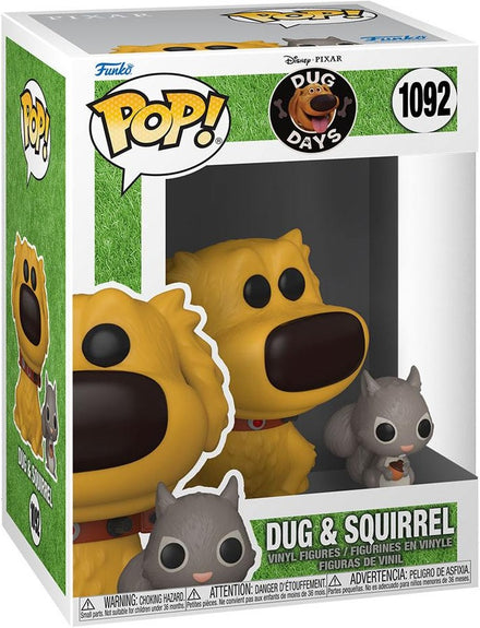 FUNKO POP  Disney: Dug Days - 1092 Dug w/Squirrel 9 cm