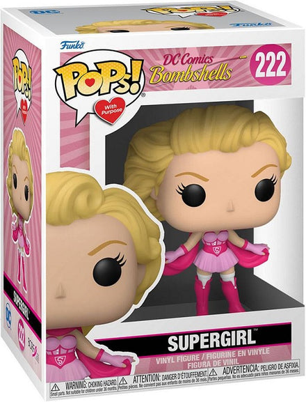 Funko Pop Dc Comics Bombshells: Breast Cances Awareness - 222 Supergirl 9 Cm