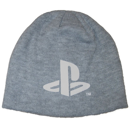 GORRO GRIS CON LOGO DE PLAYSTATION, TALLA 52 CM.