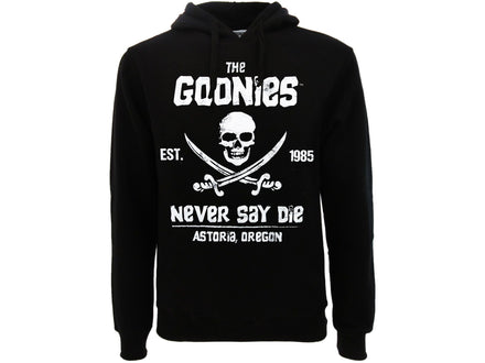 THE GOONIES - NEVER SAY DIE BLACK HOODIE S