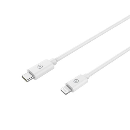 CELLY - CABLE BLANCO TIPO C Y LIGHTNING 1 METRO