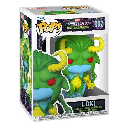FUNKO POP Marvel: Mech Strike Monster Hunters - 992 Loki 9 cm