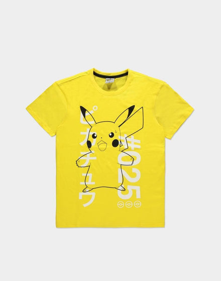 DIFUZED POKÉMON: CAMISETA AMARILLO NEÓN ANGRY PIKACHU S