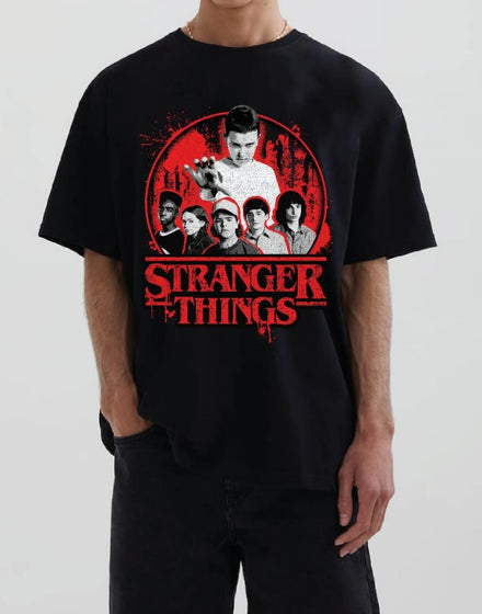 DIFUZED STRANGER THINGS - CHARACTERS T-SHIRT (M)