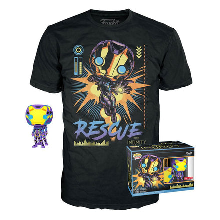 Funko Pop Funko & Tee: Marvel Blacklight - Rescue T - Shirt (m)