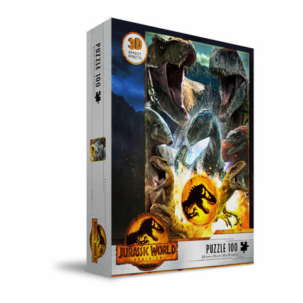 JURASSIC WORLD: CARNIVORES 3D PUZZLE (100 PIECES)