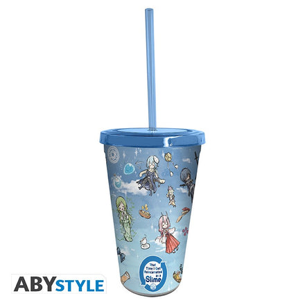 ABYSTYLE SLIME - Bicchiere con cannuccia 470 ml: "Graff Art"