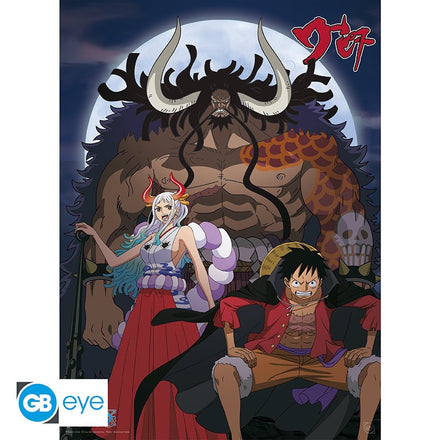 ABYSTYLE ONE PIECE - Póster: "Luffy & Yamato vs Kaido" (52x38)