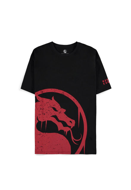 DIFUZED MORTAL KOMBAT - BLACK LOGO T-SHIRT S