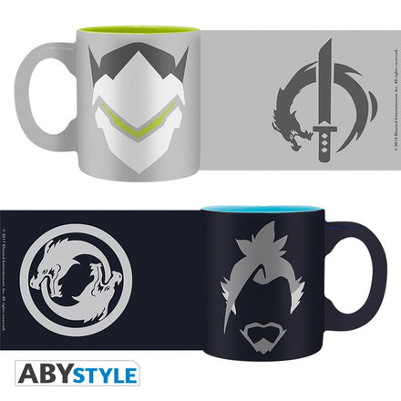 ABYSTYLE OVERWATCH - Set de 2 tazas 110 ml: "Hanzo & Genji"