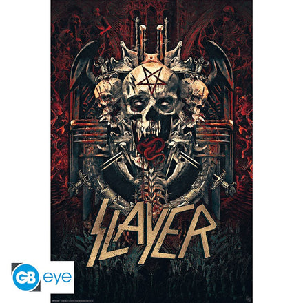 ABYSTYLE SLAYER - Póster grande: "Skullagramm" (91.5x61)