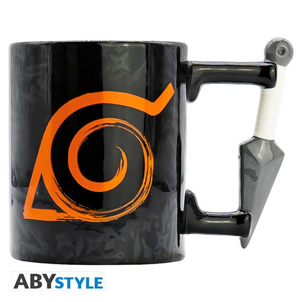 ABYSTYLE NARUTO SHIPPUDEN - Taza 3D 460ml: "Kunai Konoha"