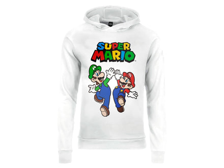 NINTENDO: SUPER MARIO  MARIO & LUIGI  FELPA  9-11 ANNI  Bianca