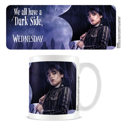 TAZA PIRÁMIDE MIÉRCOLES (NETFLIX) - LADO OSCURO