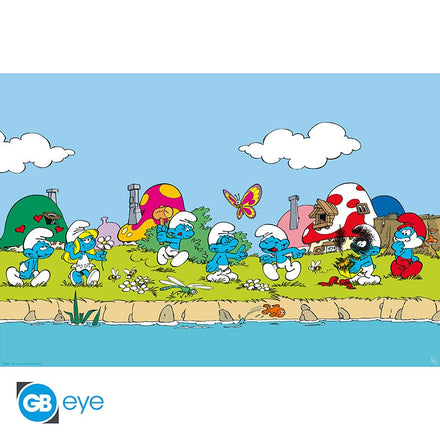 ABYSTYLE THE SMURFS - Large poster: "Group" (91.5x61)