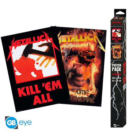 ABYSTYLE METALLICA - Set de 2 pósteres: "Kill'Em All/Fire Guy" (52x38)