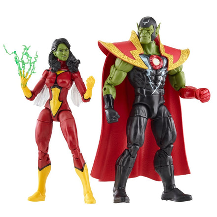 HASBRO MARVEL LEGENDS - AVENGERS - FIGURAS SKRULL QUEEN Y SUPER SKRULL 15 CM
