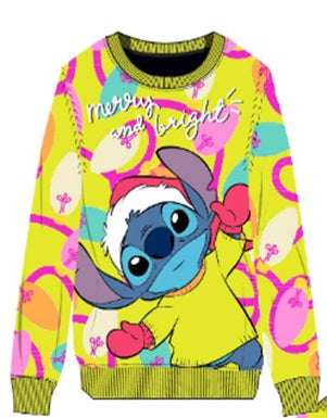 DIFUZED Maglione Natale Disney - Lilo & Stitch S