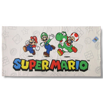 NINTENDO: SUPER MARIO - Telo da mare "Mario Luigi & Toad"  (70 x 140cm)