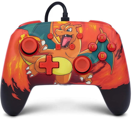 Nintendo Switch Enhanced Wired Controller Pokemon Charizard Vortex