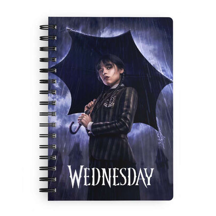 93736 - Wednesday (Netflix): Rain Wednesday 3d Effect Notebook