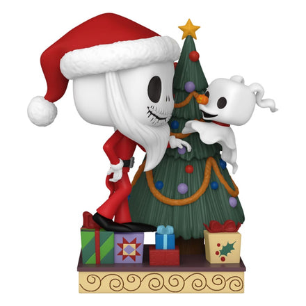 Funko Pop Disney: The Nightmare Before Christmas 30th - 1386 Deluxe: Jack Skellington and Zero w/ Tree
