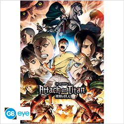 ABYSTYLE ATTACK ON TITAN - Poster grande: S2 Key Art (91.5x61)