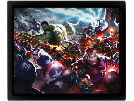 PYRAMID MARVEL FUTURE FIGHT (HEROES ASSAULT) FRAMED 3D
