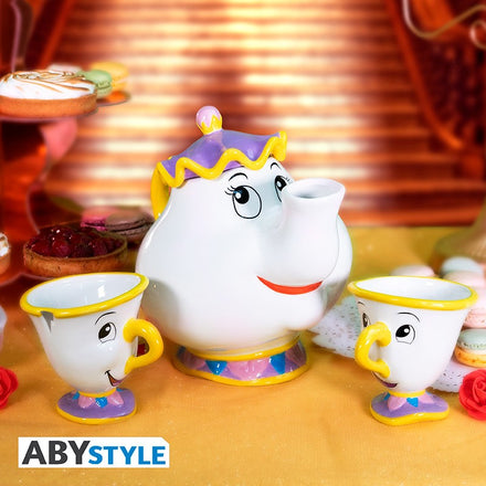 ABYSTYLE DISNEY: La Bella e la Bestia - Servizio da tÃ¨: "Mrs. Potts & Chip"