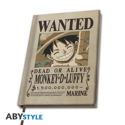 ABYSTYLE ONE PIECE - Cuaderno A5: "Wanted Luffy"