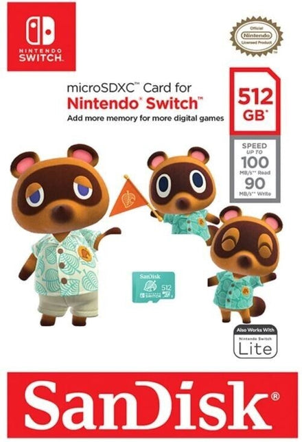 SANDISK Micro SDXC 512 GB Animal Crossing Edition