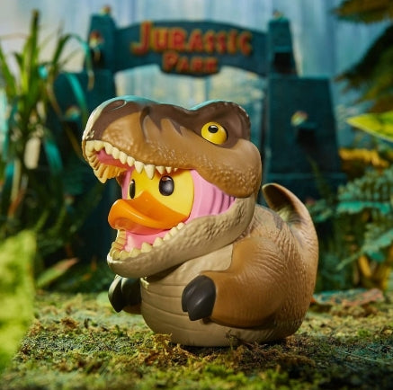 T-Rex de Jurassic Park en caja de NUMSKULL Tubbz