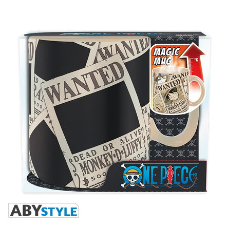 ABYSTYLE ONE PIECE - Tazza termosensibile 460 ml: "Wanted"
