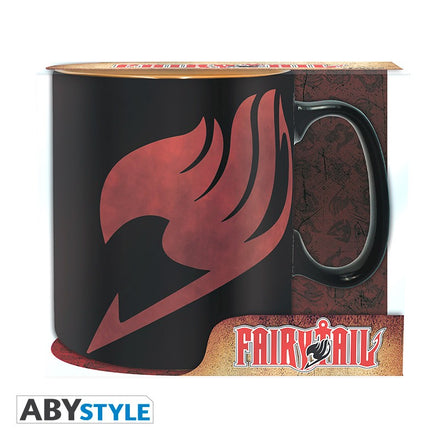 ABYSTYLE AIRY TAIL - Tazza 460 ml:" Lucy, Natsu & Emblem"