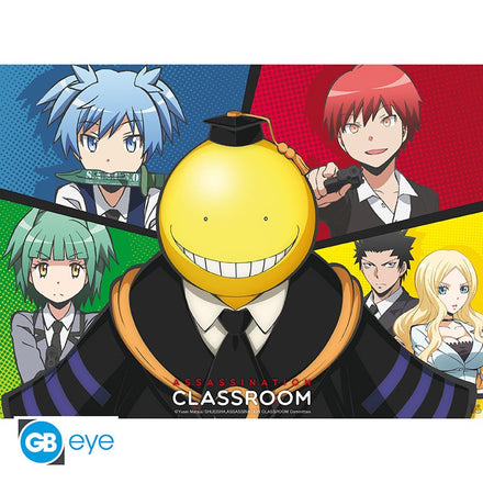 ABYSTYLE ASSASSINATION CLASSROOM - Poster 52x38 : " Koro VS pupils"