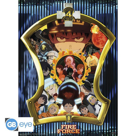 ABYSTYLE FIRE FORCE - Póster 52x38 : "Special Fire Forces"