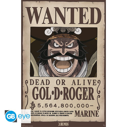 ABYSTYLE ONE PIECE - Maxi Poster: "Wanted Gol D. Roger" (91.5x61)