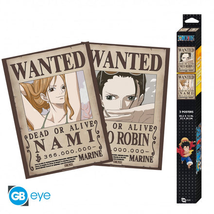 ABYSTYLE ONE PIECE - Set 2 Poster 52x38: "Nami & Robin"