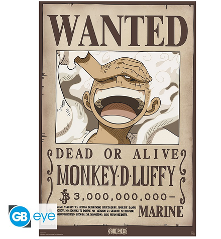 ABYSTYLE ONE PIECE - Maxi Poster (91.5x61): "Luffy Wano Wanted"