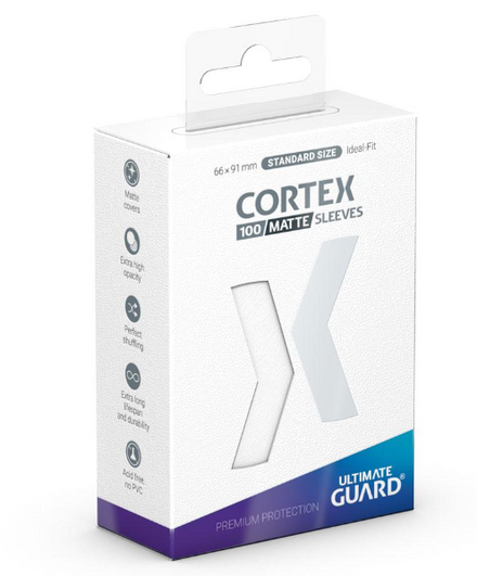 ULTIMATE GUARD Fundas Cortex Tamaño Estándar Mate Blanco (100)