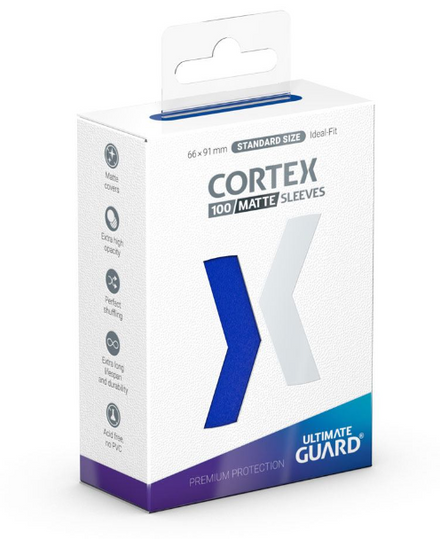 ULTIMATE GUARD Cortex Sleeves Standard Size Matte Blue (100)